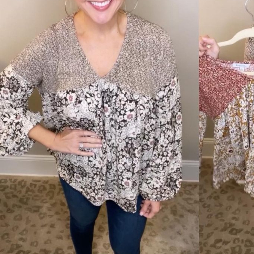 Floral Boho Top